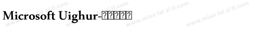Microsoft Uighur字体转换